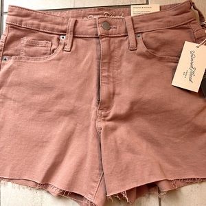 Universal thread denim stretch short blush pink size 8 4”